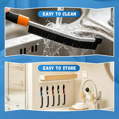 Crevice Cleaning Brush Set – Multi-Purpose Detail Scrub Brushes for Bathroom, Kitchen & Household Cleaning