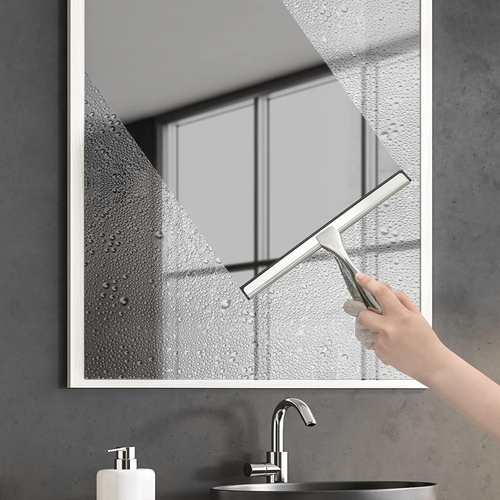 All-Purpose Shower Squeegee – Stainless Steel Glass Cleaner for Shower Doors, Windows & Smooth Surfaces