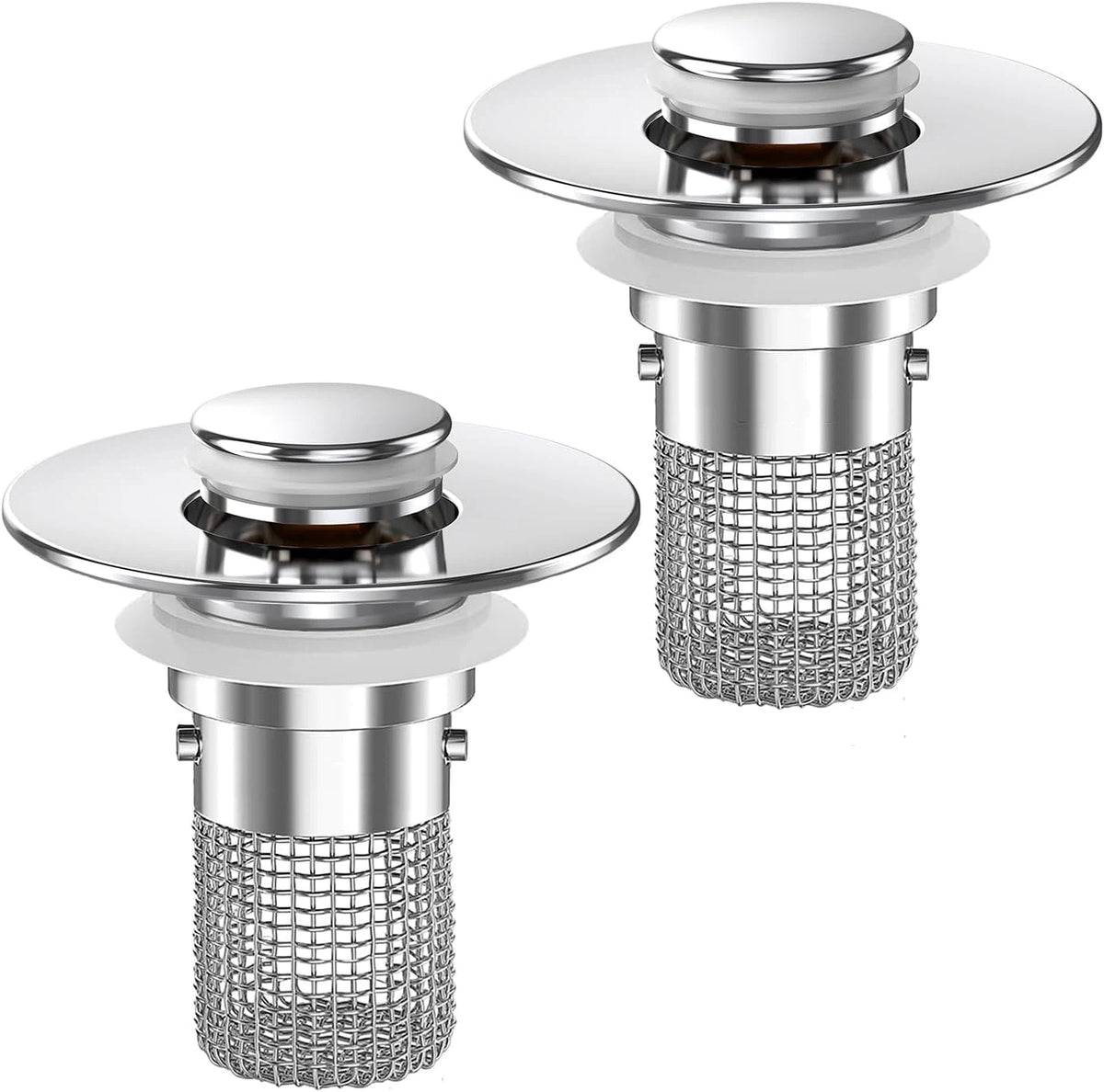 Pop-Up Bathroom Sink Drain Strainer